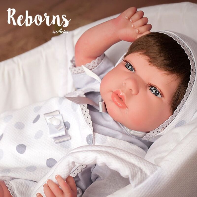 Arias Reborns 40 cm Sofia com Alcofa