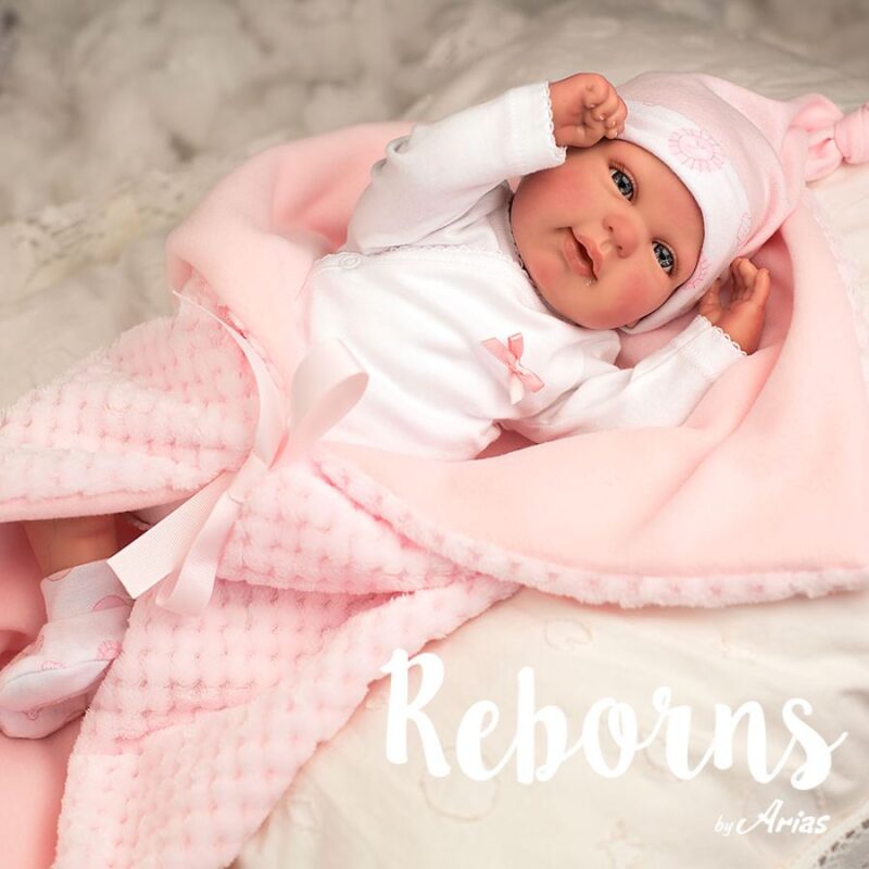 AR98020 Arias Reborns 45 cm Rocio com Manta