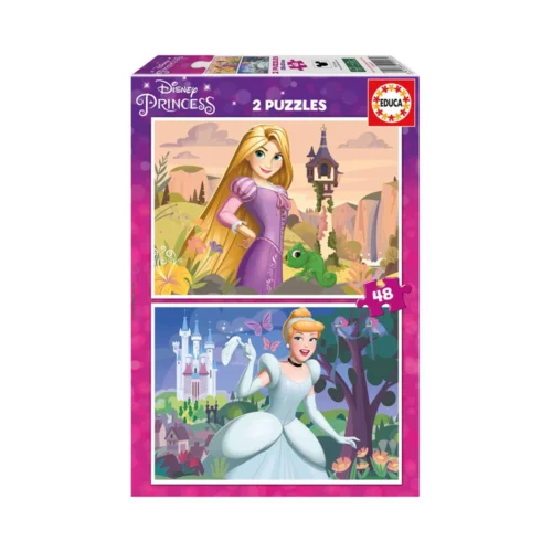2x Puzzles 48 peças Princesas Disney