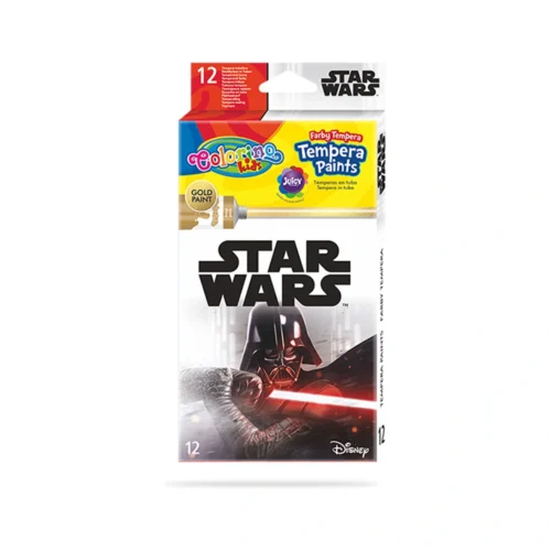 Caixa 12 Cores Guaches Colorino Disney Star Wars