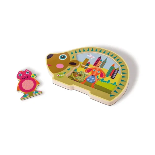 Oops Puzzle Madeira 4 pçs Cidade