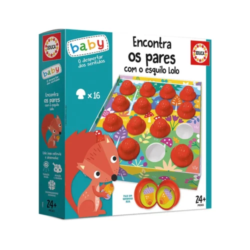 Educa Baby Encontra os Pares Esquilo Lolo