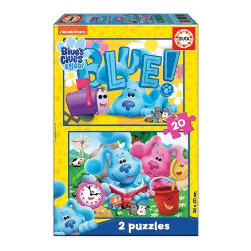 2x Puzzles de 20 peças Blue's Clues