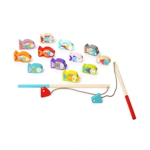 Cubika Jogo de Pesca em Madeira com 14 Peças
