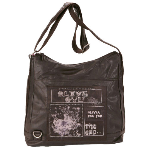Bolsa Tiracolo Olívia Palito Castanha 35 cm