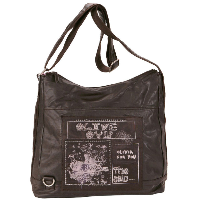 BEL11572P Bolsa Tiracolo Olívia Palito Preta 35 cm