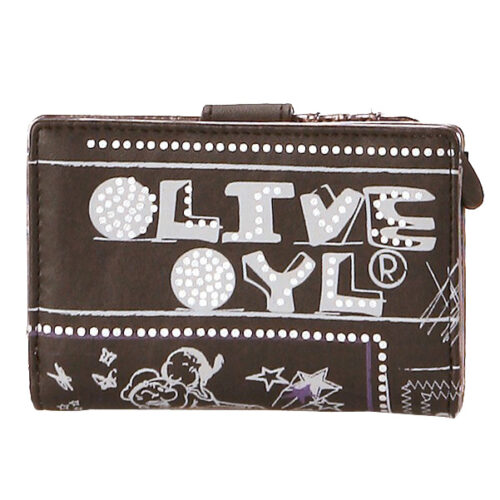 BEL11579-2C Carteira Pequena Olívia Palito Castanha 13.5 cm