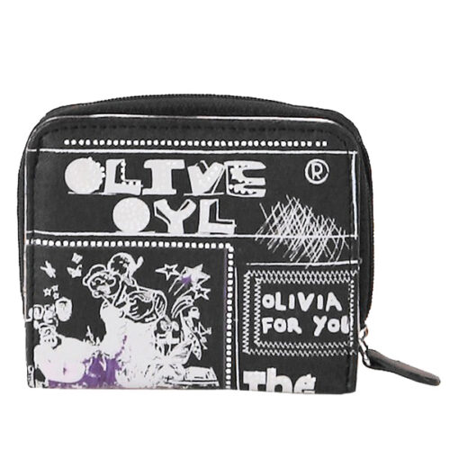 BEL11579-3P Carteira Pequena Olívia Palito Preta 10 cm