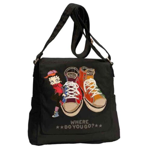 Saco Tiracolo c/ Pala Betty Boop Sport Preto