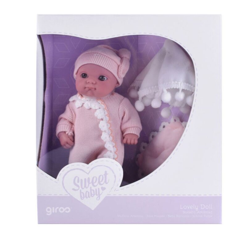 NJ19071_1 Boneca Amorosa 20 cm Perfumada Rosa