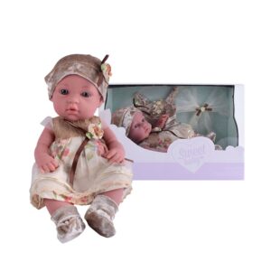 Boneca Bege Amorosa Vintage 30 cm Perfumada