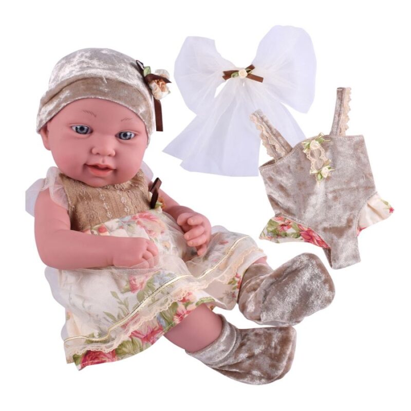 NJ19162_2 Boneca Bege Amorosa Vintage 38 cm Perfumada