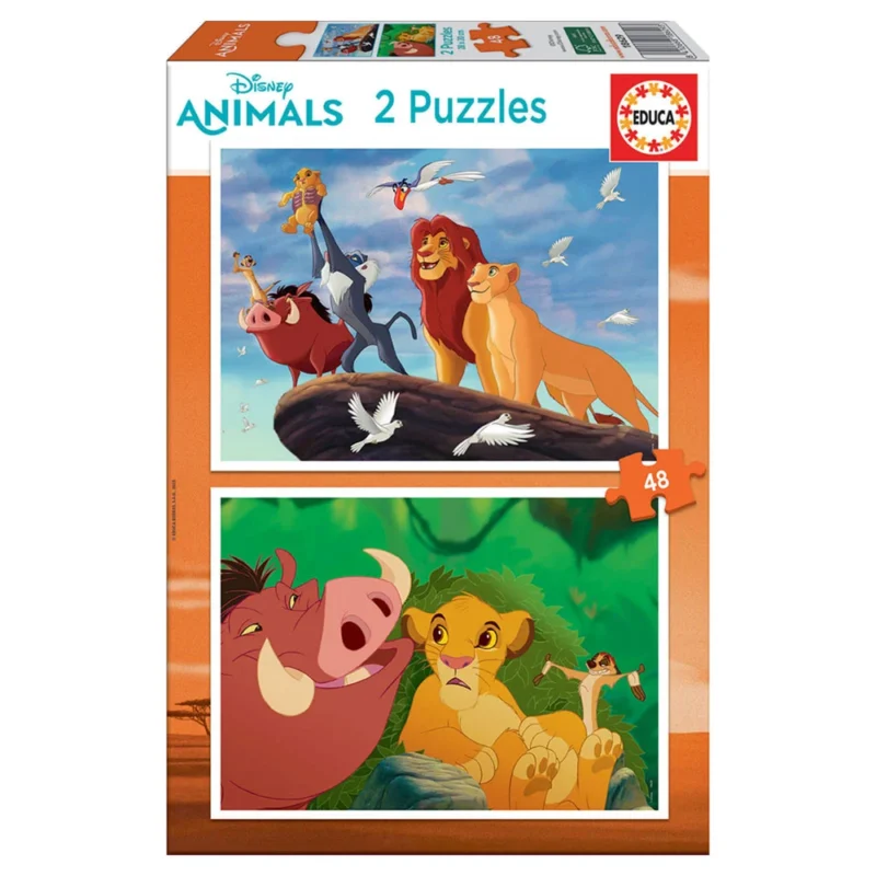 ce5993d7dd45bf0efdf3622310f4eb85.large 2x Puzzles 48 peças O Rei Leão