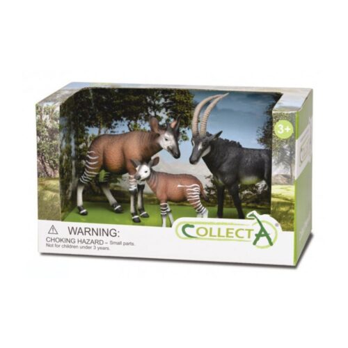 Collecta Set 3 Animais Selvagens (Gnu Preto & Amigos)