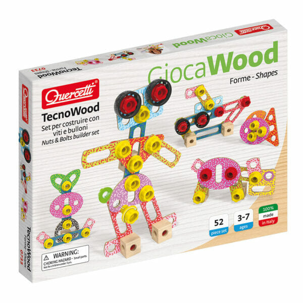 Construção Madeira Tecno Kit 52 pcs