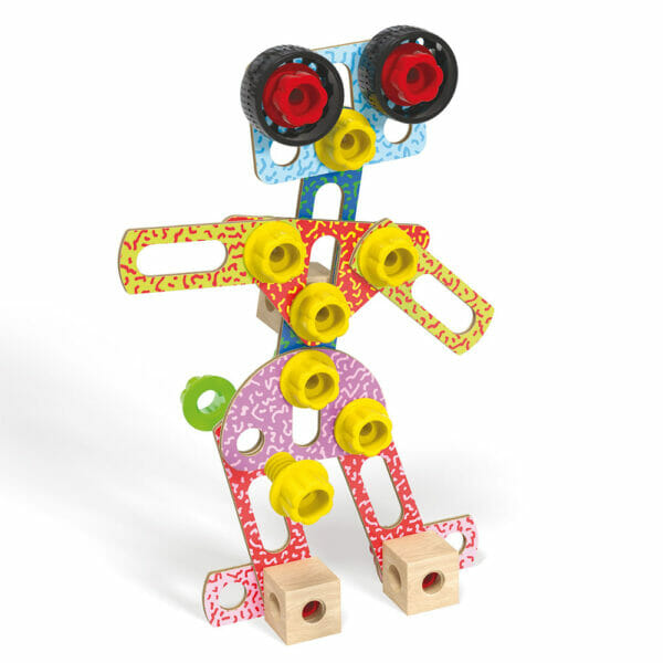 Construção Madeira Tecno Kit 52 pcs