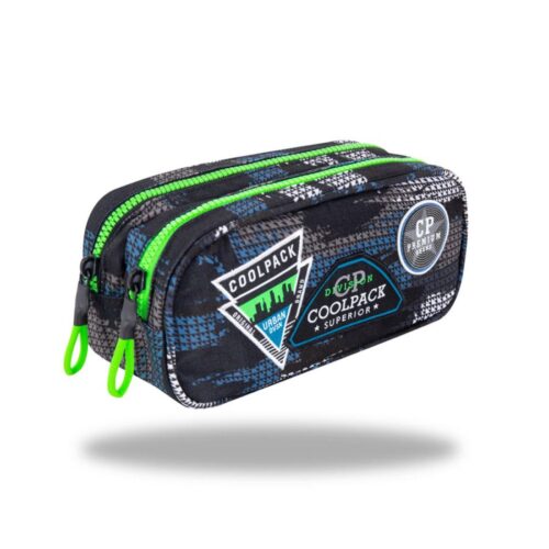 Porta Lápis Triplo Duke Badges B Grey