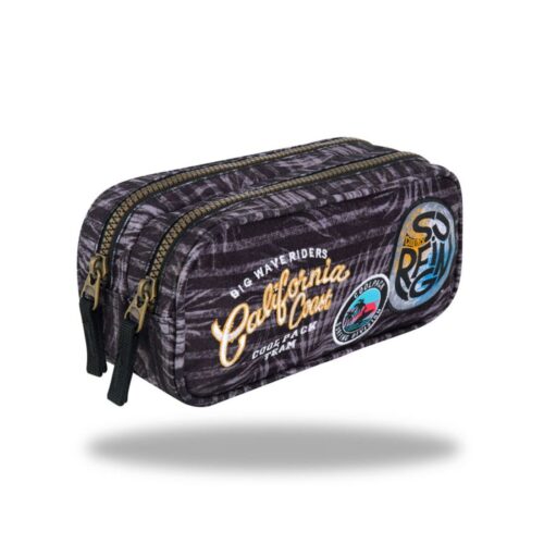 Porta Lápis Triplo Duke Badges G Grey