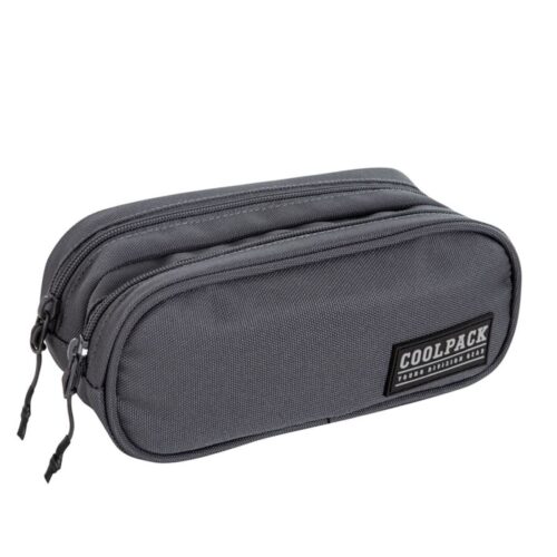 Porta Lápis Duplo Clever Army Cinza