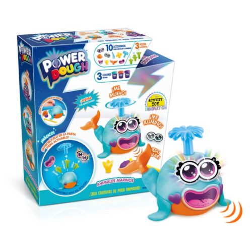 Power Dough Criaturas Marinhas Plasticina