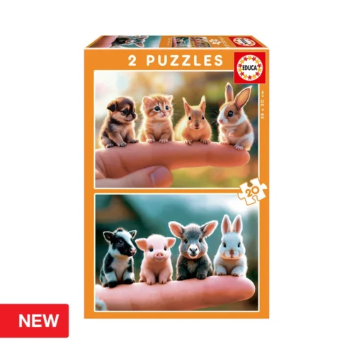 Puzzle Junior 2X20 Bebés Animais