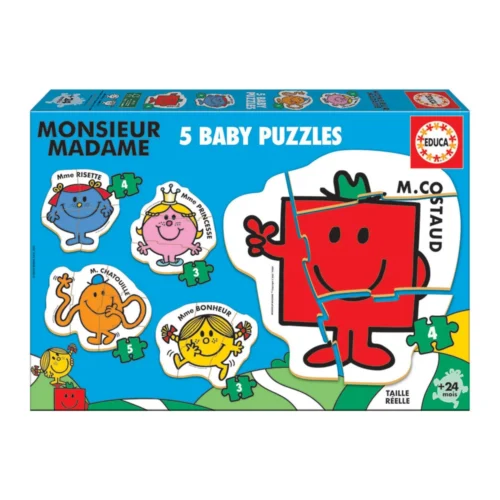 5 Baby Puzzles Monsieur Madame