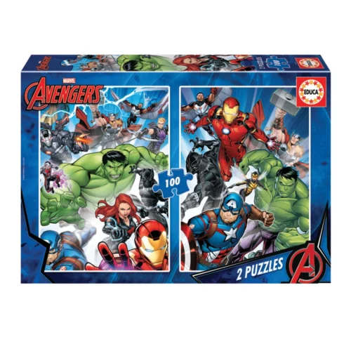 2 x Puzzle Avengers V 100 peças