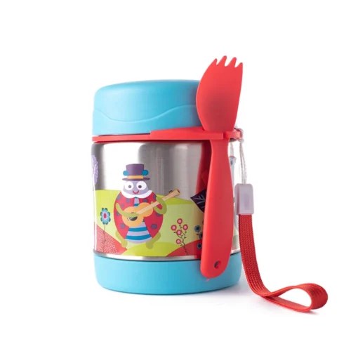 Oops Térmica 300ml com Talheres Mundo