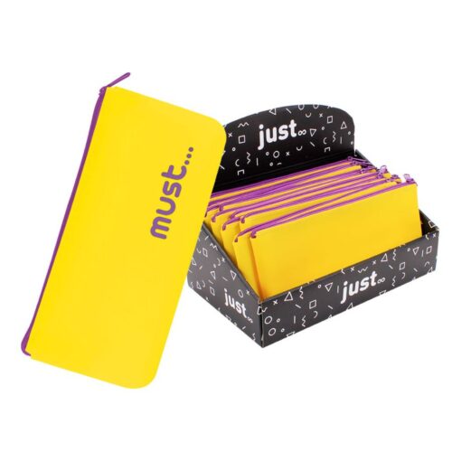 Porta Lápis Silicone Flat 21 cm Must