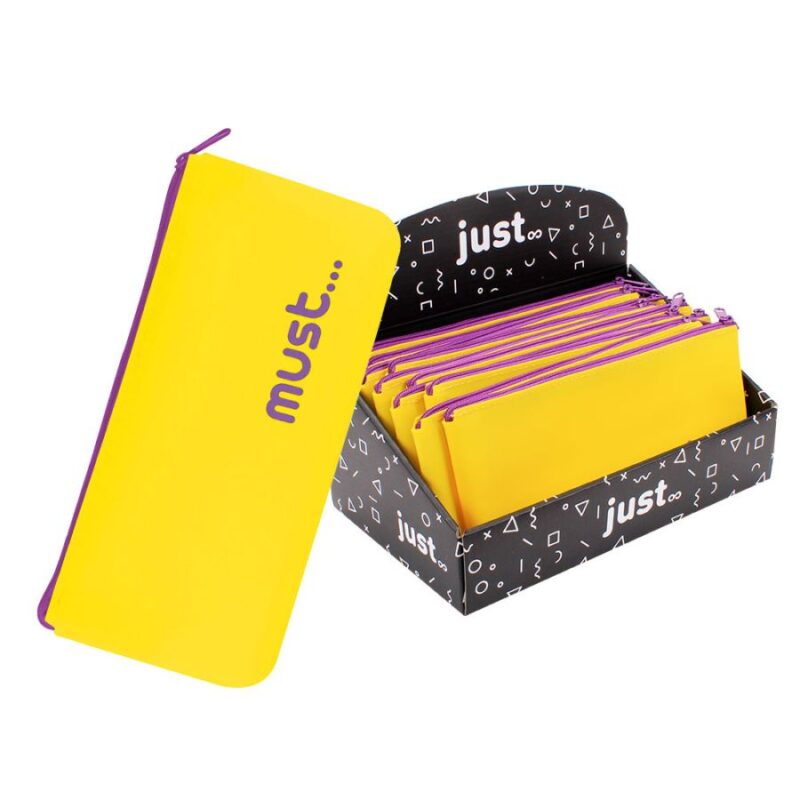 Porta Lápis Silicone Flat 21 cm Must