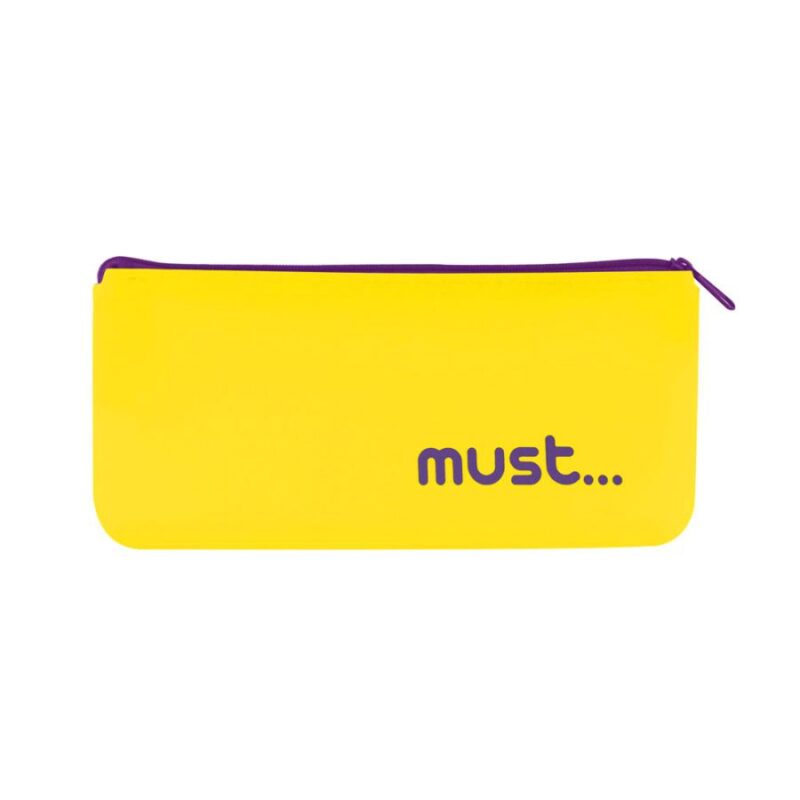 Porta Lápis Silicone Flat 21 cm Must