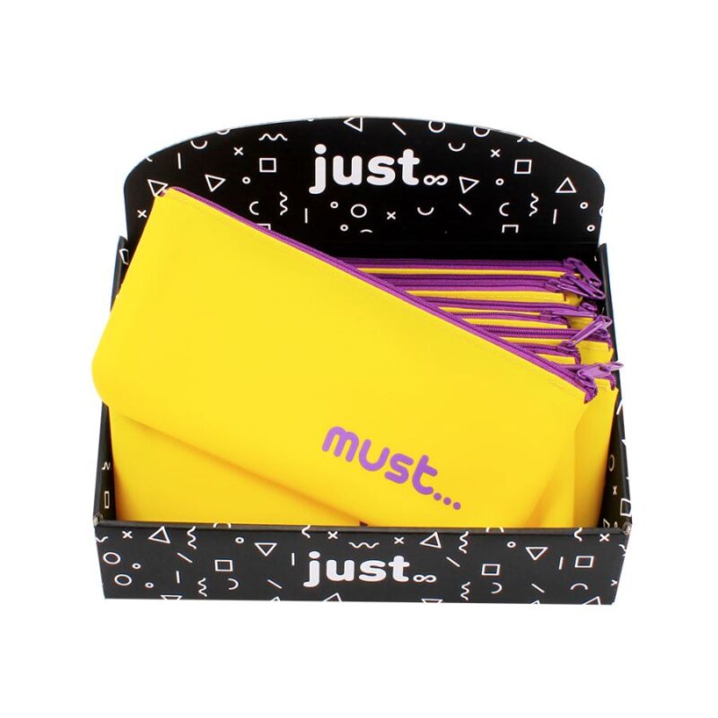 Porta Lápis Silicone Flat 21 cm Must