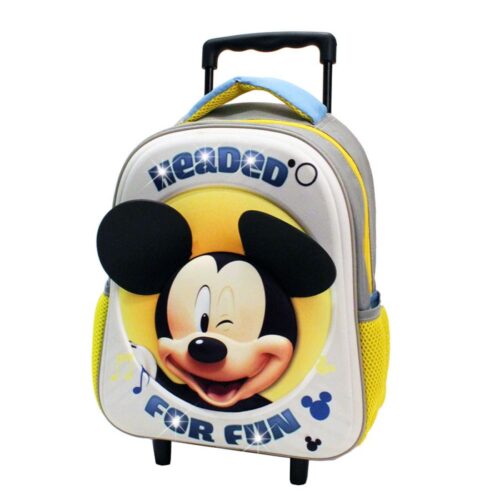Mochila Trolley 3D LEDs 31 cm Mickey Fun
