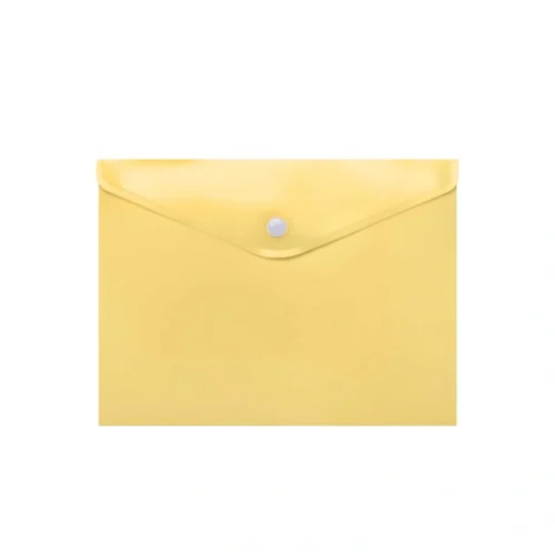 6x Capa Porta Documentos A4 Amarelo Pastel