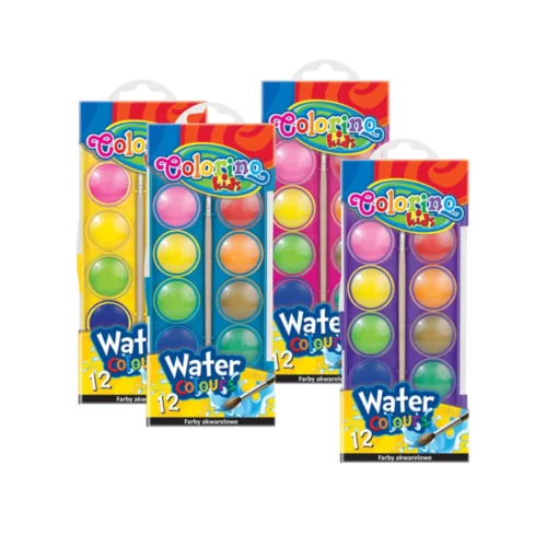 Aguarela Grande 12 Cores 4 Sort.