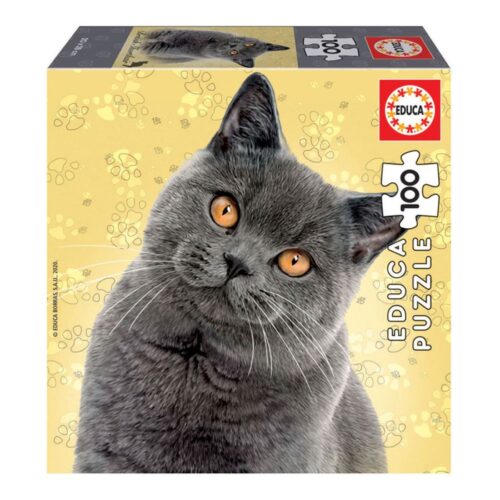 ED18807 Educa Cat Breeds 100 British Shorthair