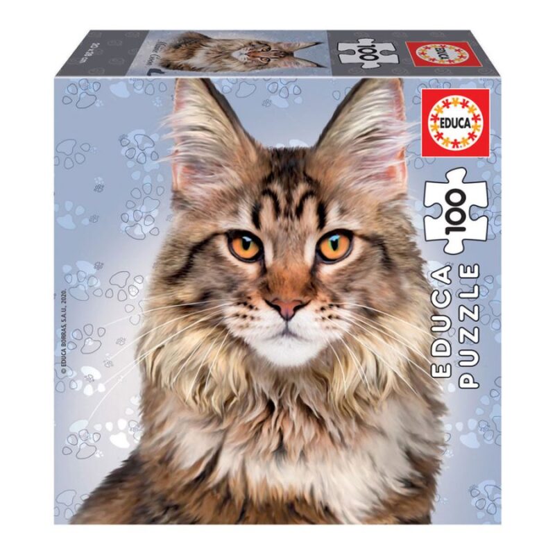 ED18805 Educa Cat Breeds 100 Maine Coon