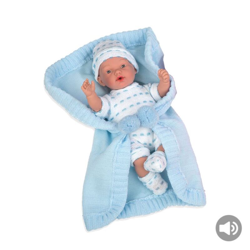 Elegance 28 cm Hanne Azul com Manta + Som