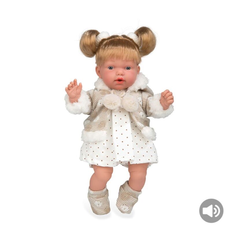 Elegance 28 cm Hanne Bege Casaco de Pelo + Sons