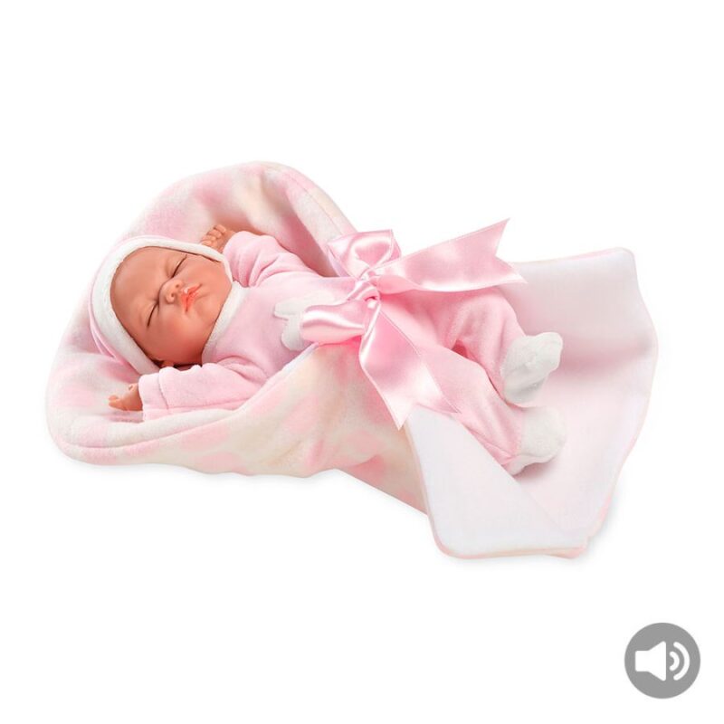 Elegance 28 cm Noa Rosa com Alcofa + Som
