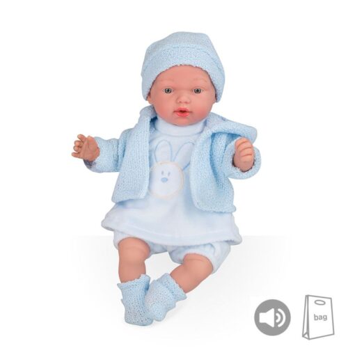 Elegance PB 28 cm Hanne Azul com Sons com Gorro