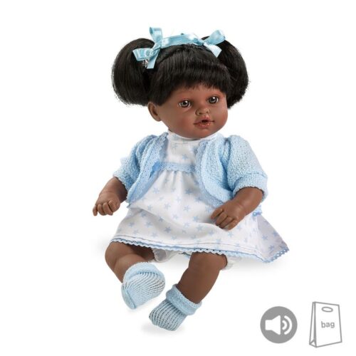 Elegance PB 33 cm Emma Negrita Azul com Som