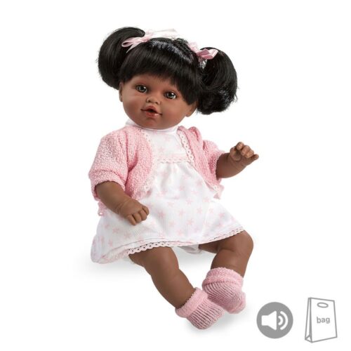 Elegance PB 33 cm Emma Negrita Rosa com Som