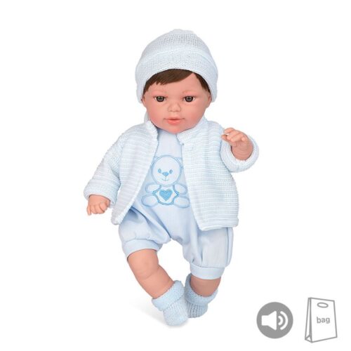 Elegance PB 33 cm Lua Azul com Gorro + Som