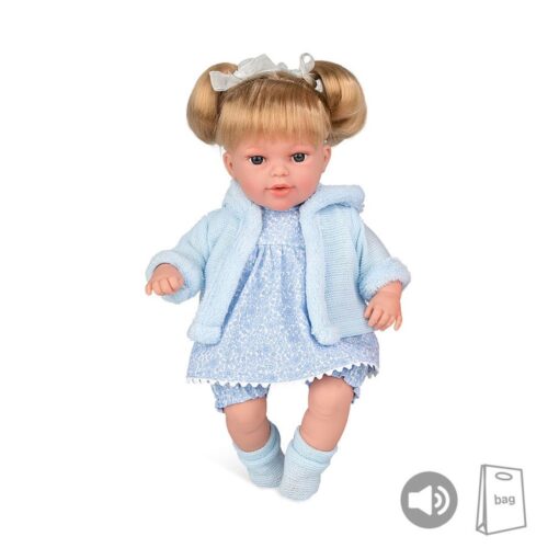 Elegance PB 33 cm Lua Azul com Laço + Som