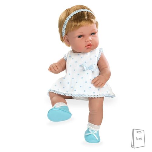 Elegance PB 33 cm Natal Azul com Fita