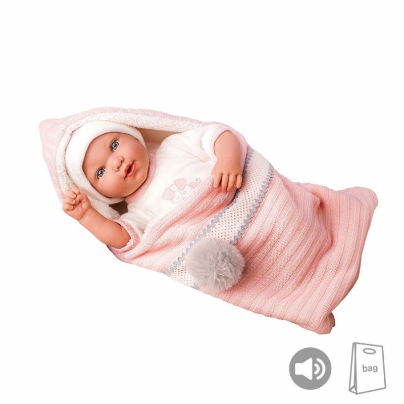 Elegance PB 42 cm Iria Rosa com Manta e Som