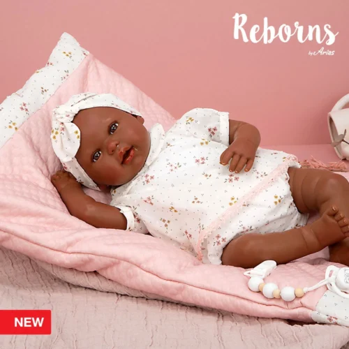 Reborn Arias 45 cm Sasha com almofada