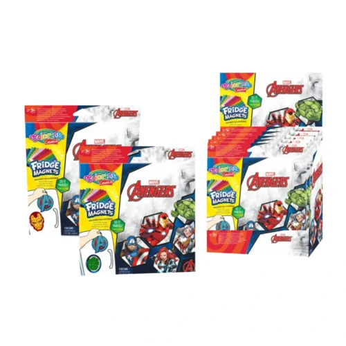 Conj. 4 Magnéticos 2 Sort. Colorino Avengers DIS 12 pcs