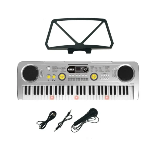 Reig Órgão 61 Teclas Micro USB Função Prof Cinza